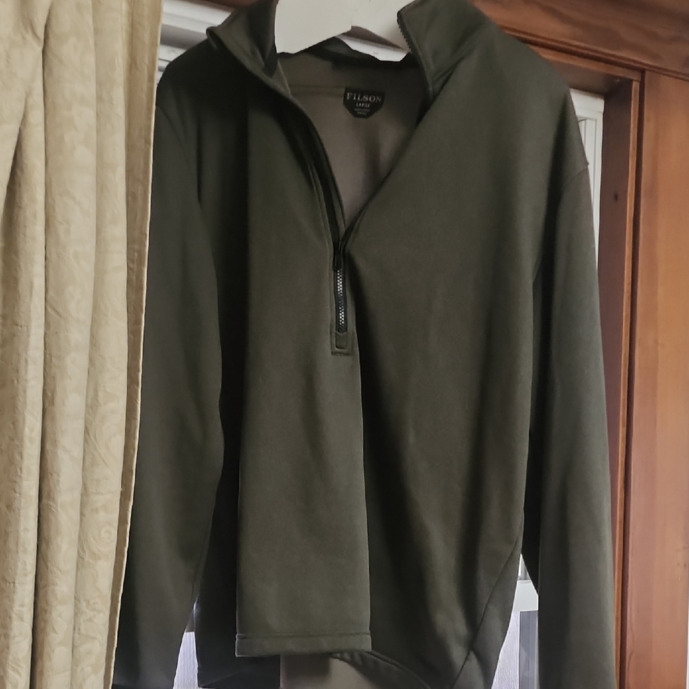 Filson Men's Orca Gray Fleece 1/2 Zip Pullover
